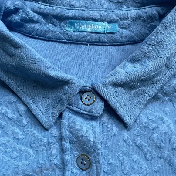 J. McLaughlin Bay Blue Leopard Print Haarlem Dress M - Picture 4 of 4